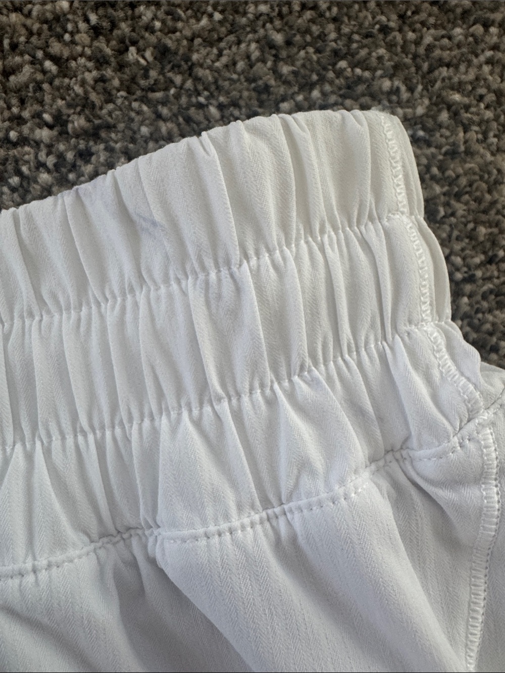 lululemon athletica White Smocked-Waist Athletic Shorts - Picture 7 of 7